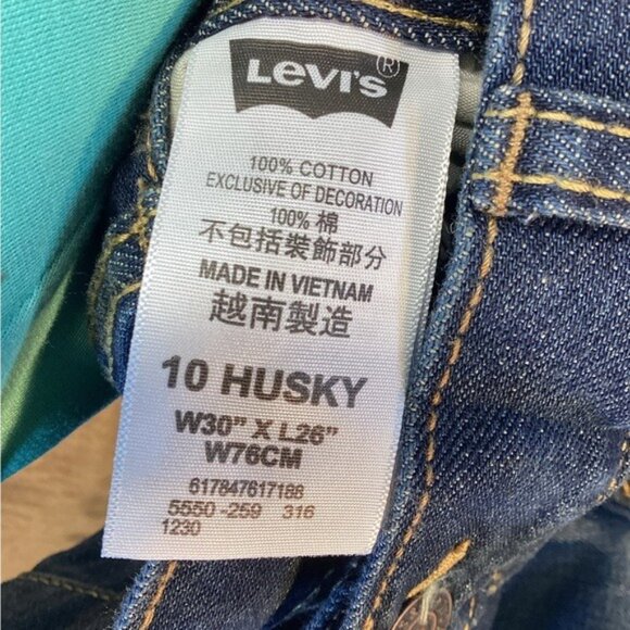 cowgirl argyle boho cozy grandpa dad Straight Fit Jeans 550 size 30/26 Levi - Picture 4 of 5